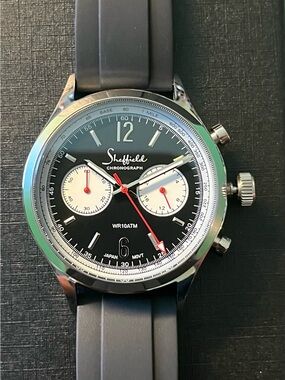 Sheffield Black Chronograph Men's Watch